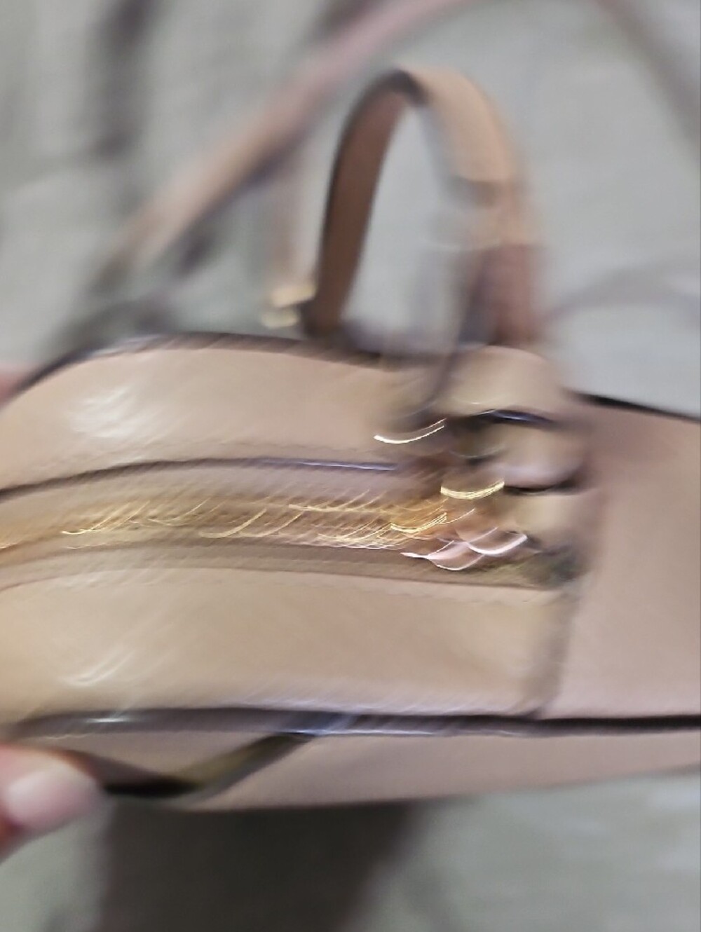 Coach Taupe Pebbled Leather Crossbody Bag NWOT - Picture 7 of 14